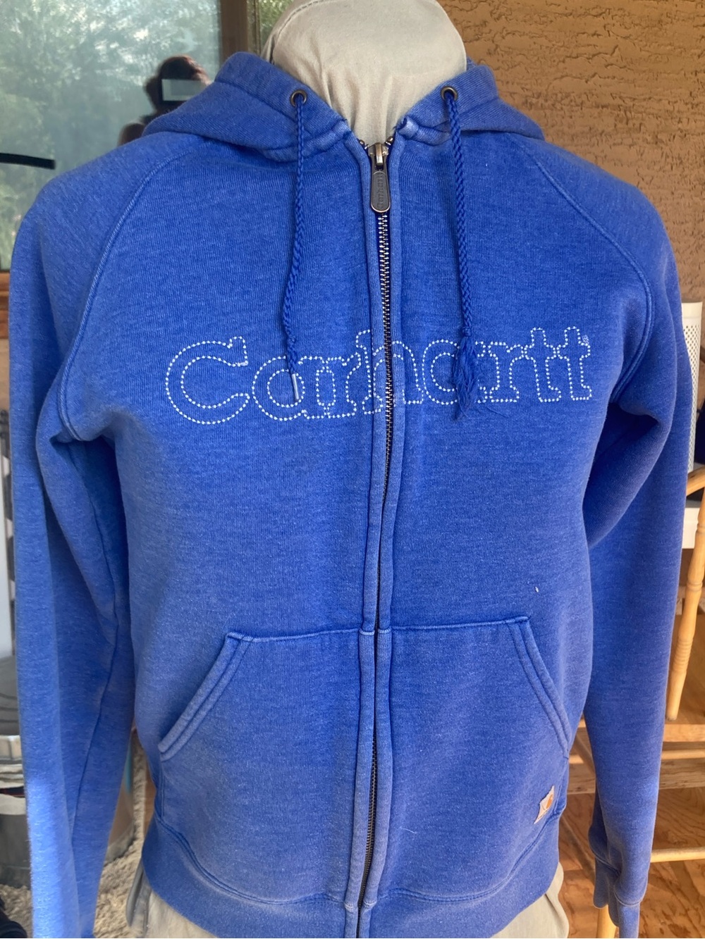 Carhartt Kids Blue Zip-Up Hoodie Jacket
